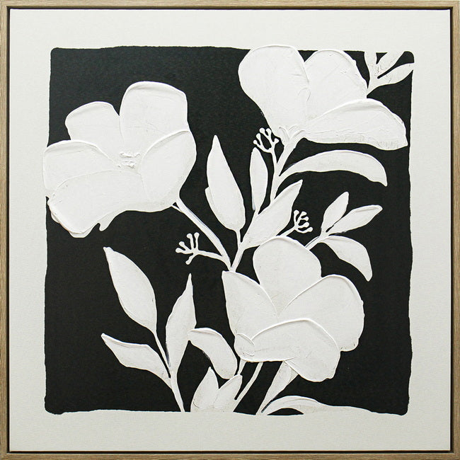 Black & White Blooms Framed Artwork