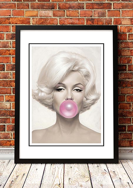 Marilyn Monroe 'Bubblegum' Framed Poster!