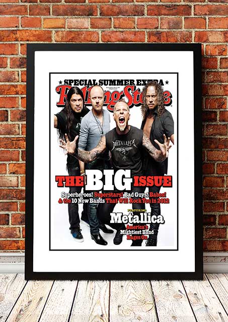 Metallica' Rolling Stone Magazine Cover! - Framed