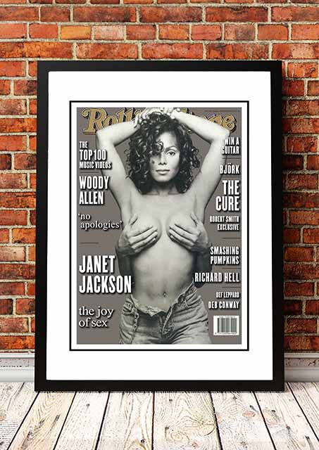 Janet Jackson' Rolling Stone Magazine Cover! - Framed