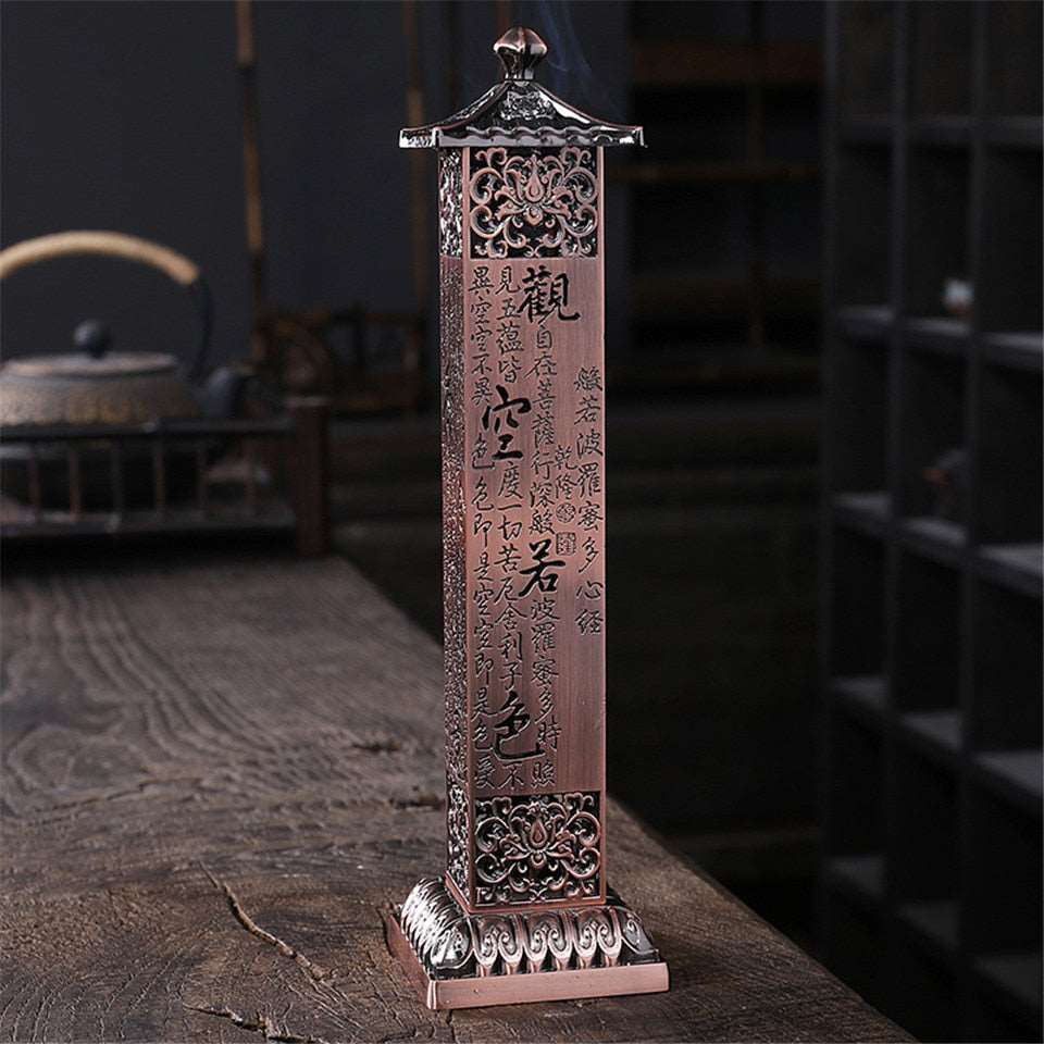 Antique Vertical Ceremonial Incense Stick Burner