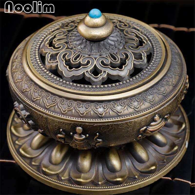 Nepal Style Alloy Coil Incense Burner