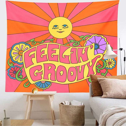80s Aesthetic Tapestry - Feeling Groovy
