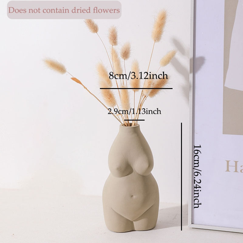 Ceramic Body Art Abstract Vases - Curve Queens
