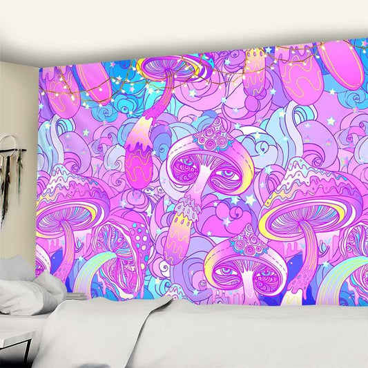 Psychedelic Mushroom Tapestry - Mushie Souls