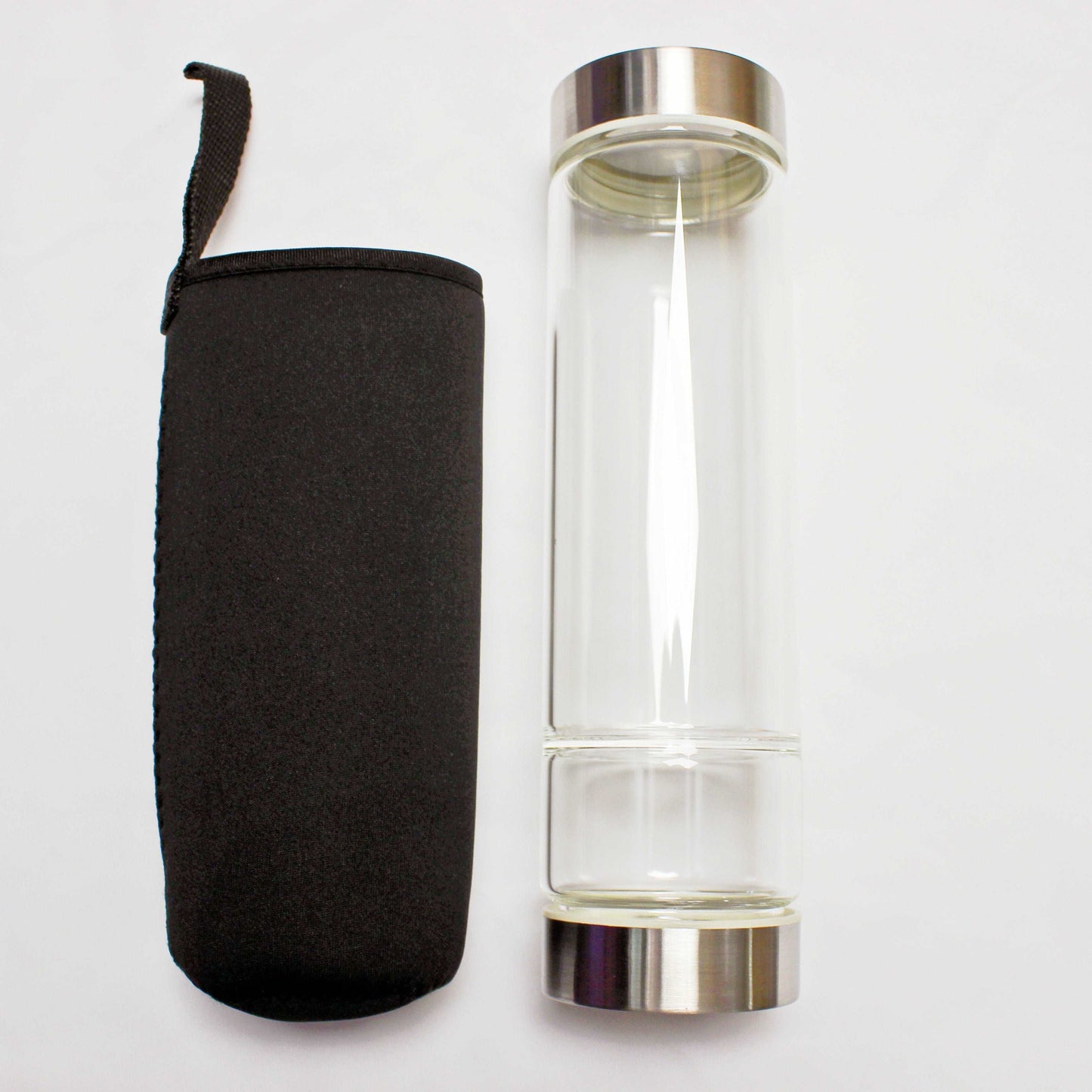 Large Crystal Elixir Bottles - Multicolor Crystal Water Bottle with Healing Crystal Infuser for Mindfulness