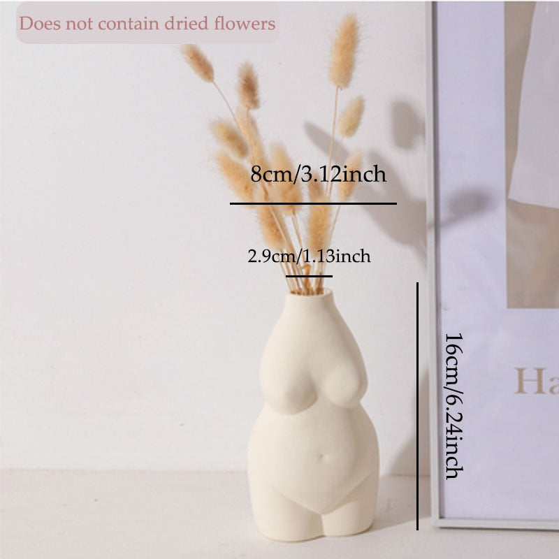 Ceramic Body Art Abstract Vases - Curve Queens