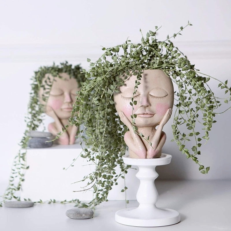 Creative Face Flower Pot - Bringing Nature and Art Together