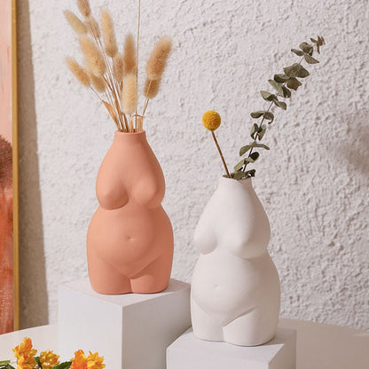 Ceramic Body Art Abstract Vases - Curve Queens