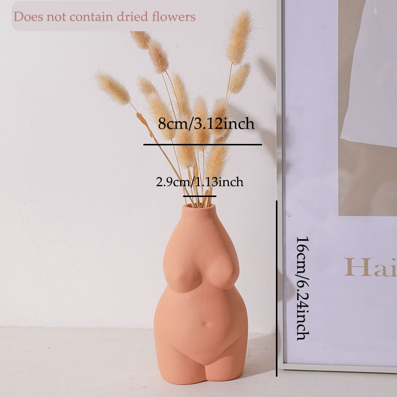 Ceramic Body Art Abstract Vases - Curve Queens