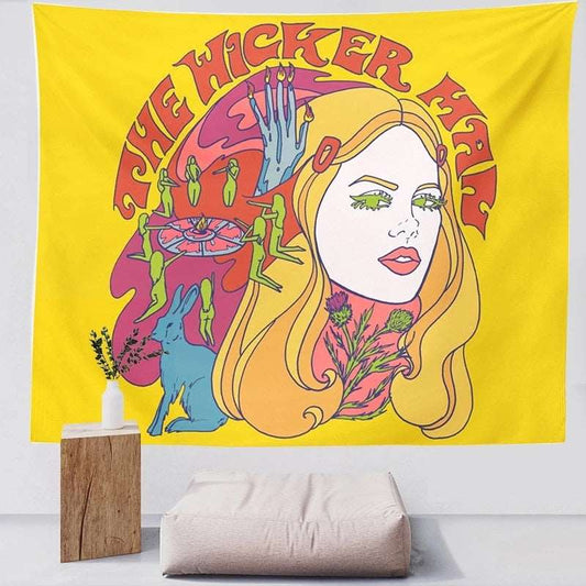 80s Aesthetic Tapestry - The Wicker Man