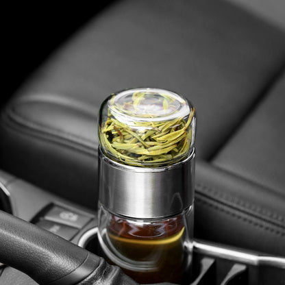390ml High Borosilicate Glass Tea Water Bottle