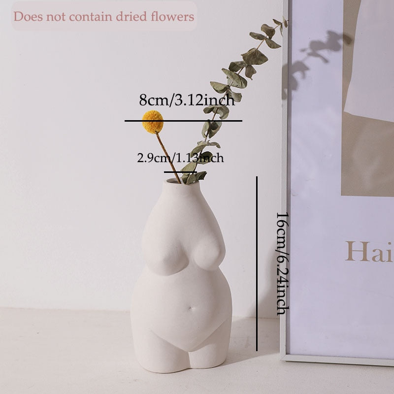 Ceramic Body Art Abstract Vases - Curve Queens