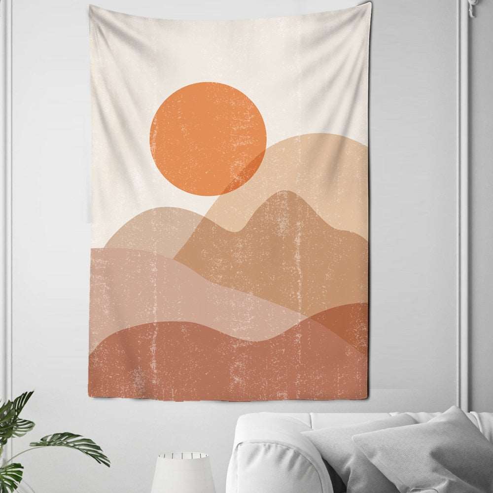 Warm Tapestry - Minimalistic Sunset