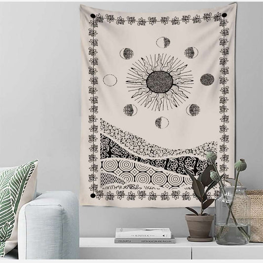 Minimalist Tapestry - The Black Sun