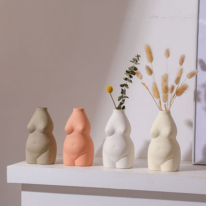 Ceramic Body Art Abstract Vases - Curve Queens