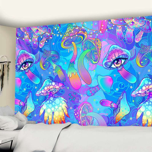 Psychedelic Mushroom Tapestry - Mushie River
