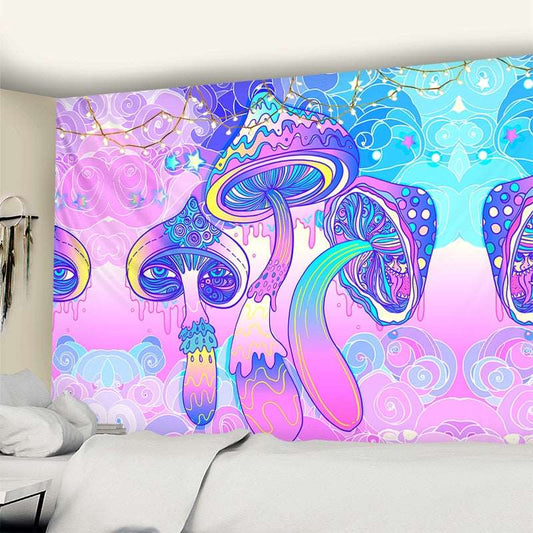 Psychedelic Mushroom Tapestry - Mushie Heaven