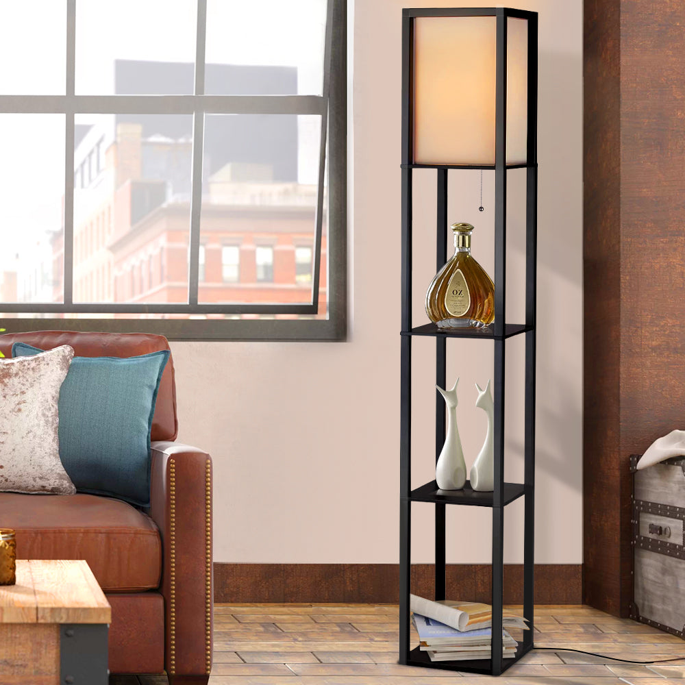 Artiss Floor Lamp 3 Tier Shelf Storage LED Light Stand Home Room
