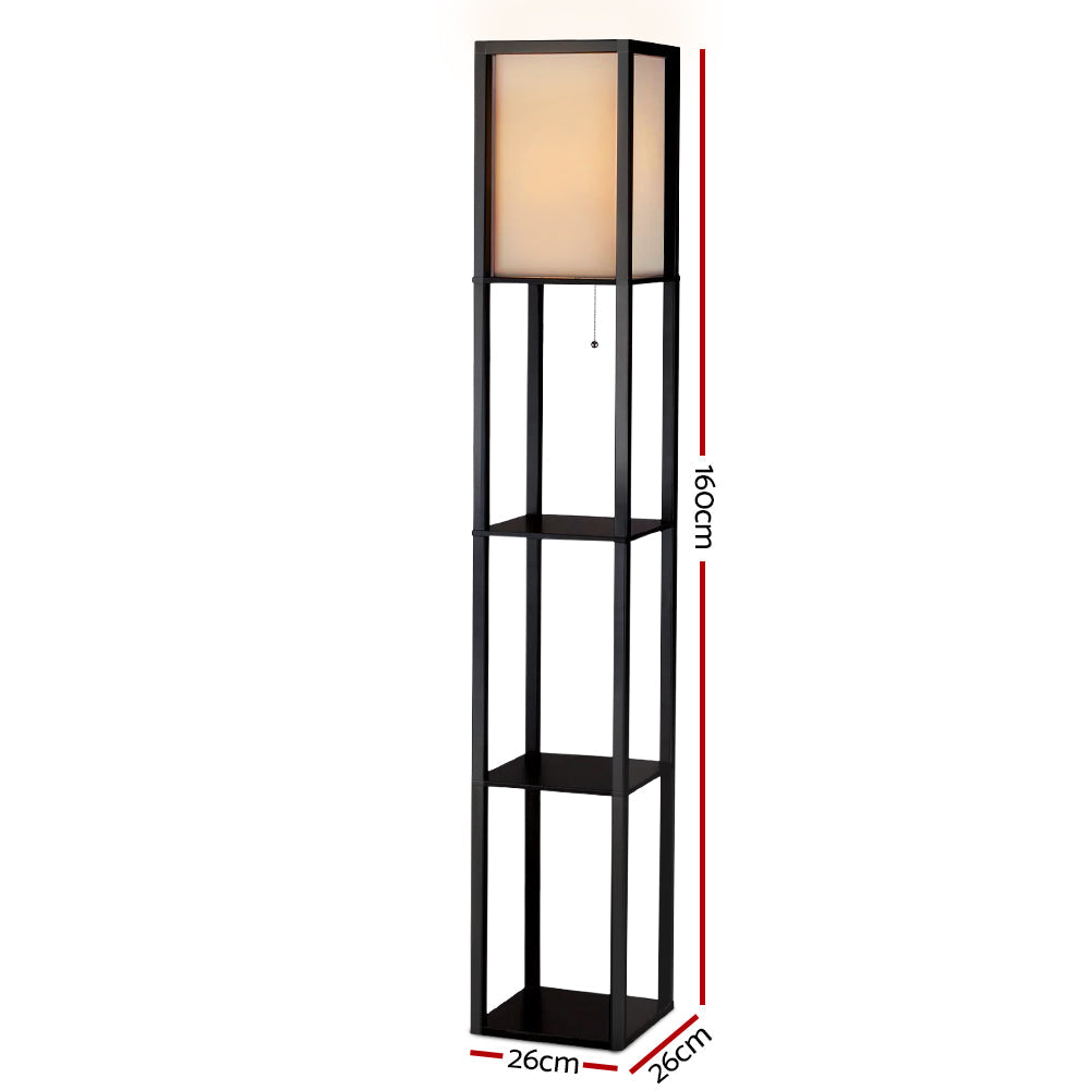 Artiss Floor Lamp 3 Tier Shelf Storage LED Light Stand Home Room