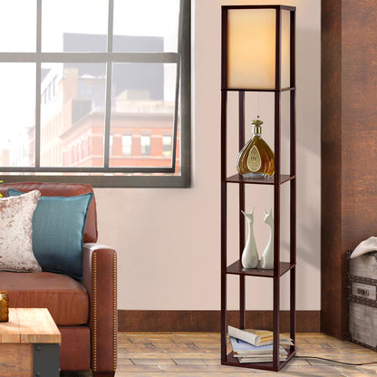 Artiss Floor Lamp 3 Tier Shelf Storage LED Light Stand Home Room