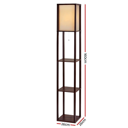 Artiss Floor Lamp 3 Tier Shelf Storage LED Light Stand Home Room