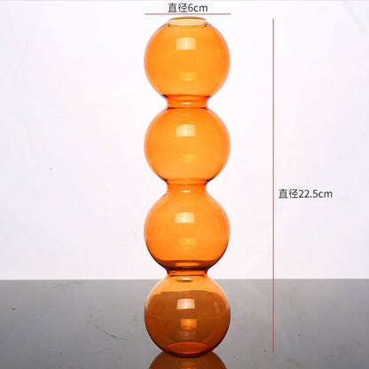 Nordic Glass Vase - Home Decor & Living Room Decoration