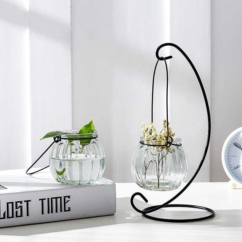 Hanging Glass Vases - Indoor Home Decoration
