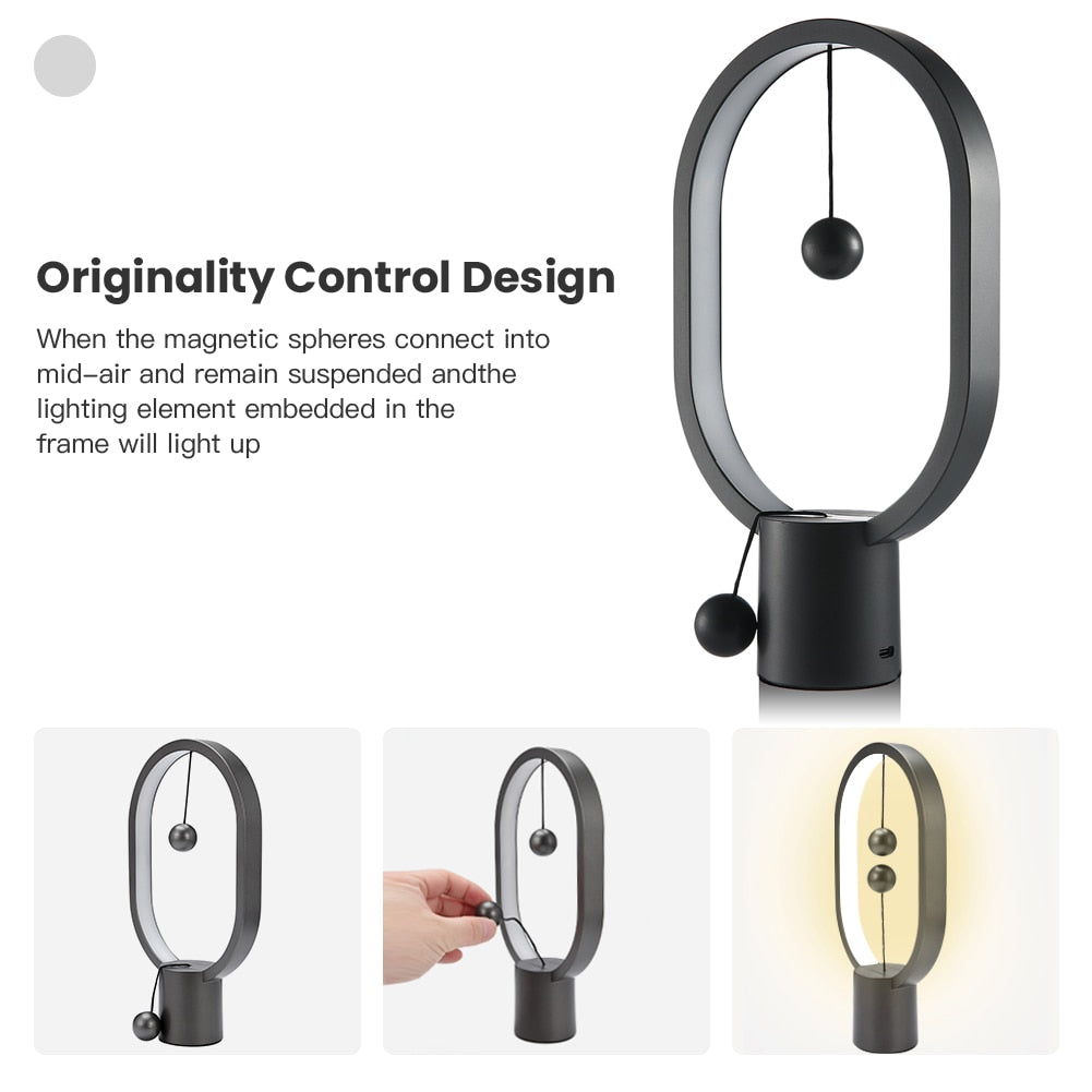 Interactive Magnetic -  USB Rechargeable Lamp