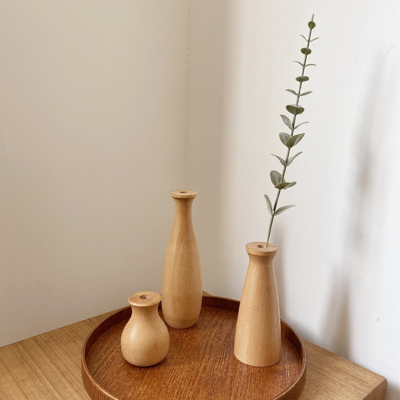 Wooden Vases for the Minimalist - Nature Inside