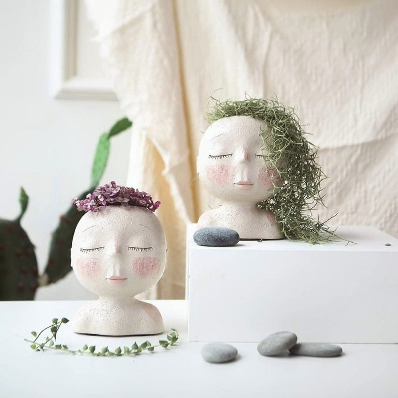 Creative Face Flower Pot - Bringing Nature and Art Together