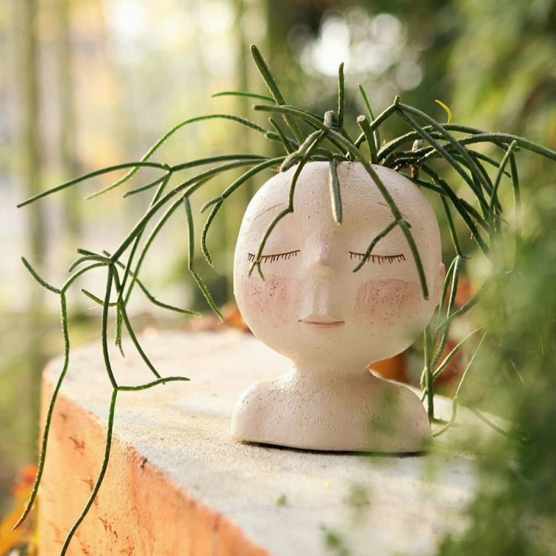 Creative Face Flower Pot - Bringing Nature and Art Together