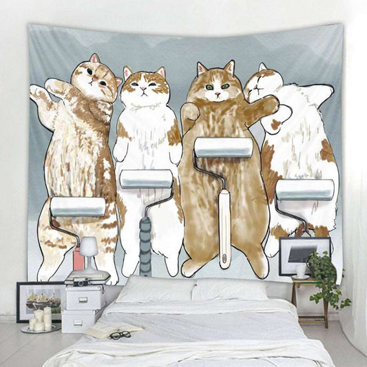 Cute Tapestry - Kitten Belly Rubs