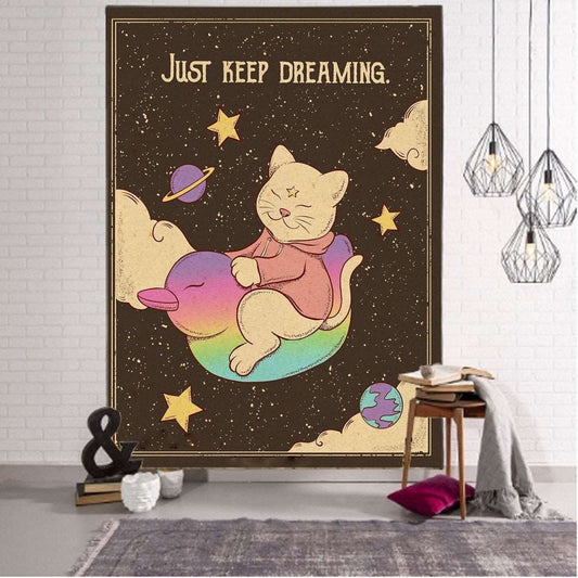 Affirmation Tapestry - Just Keep Dreaming