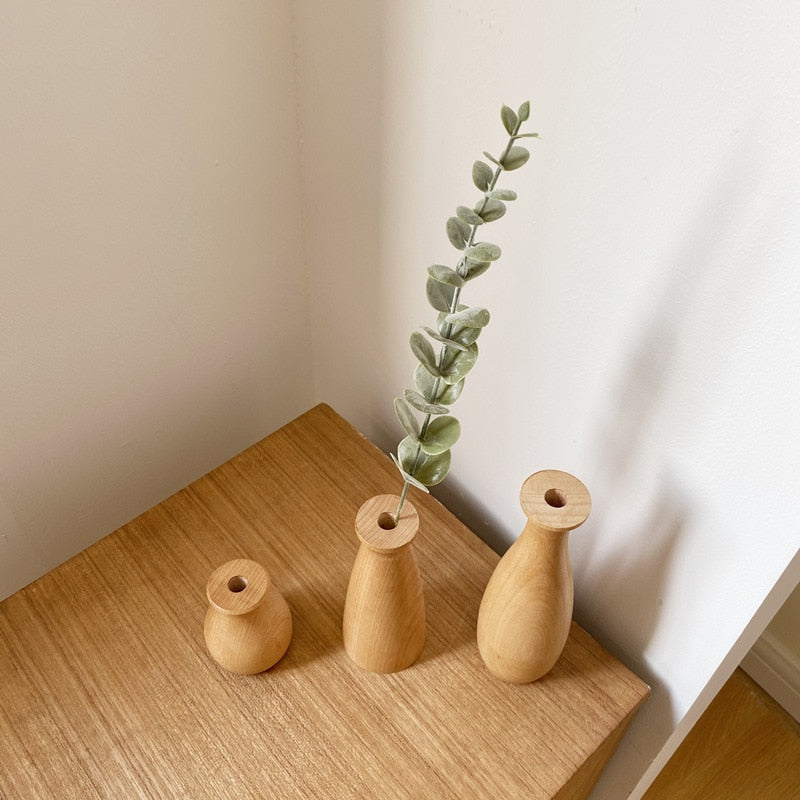 Wooden Vases for the Minimalist - Nature Inside