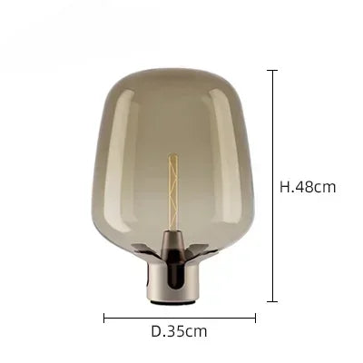 Italian Modern Minimalist Glass Table Lamp