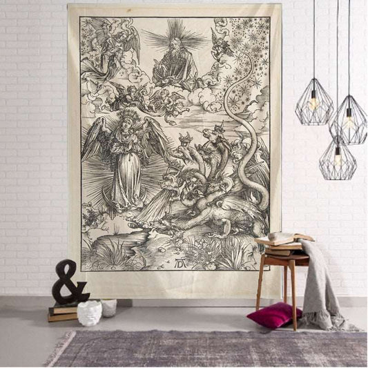 Elegant Greek Tapestry - God's View
