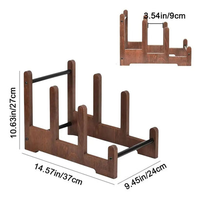 Sculptural Wooden Vinyl Stand