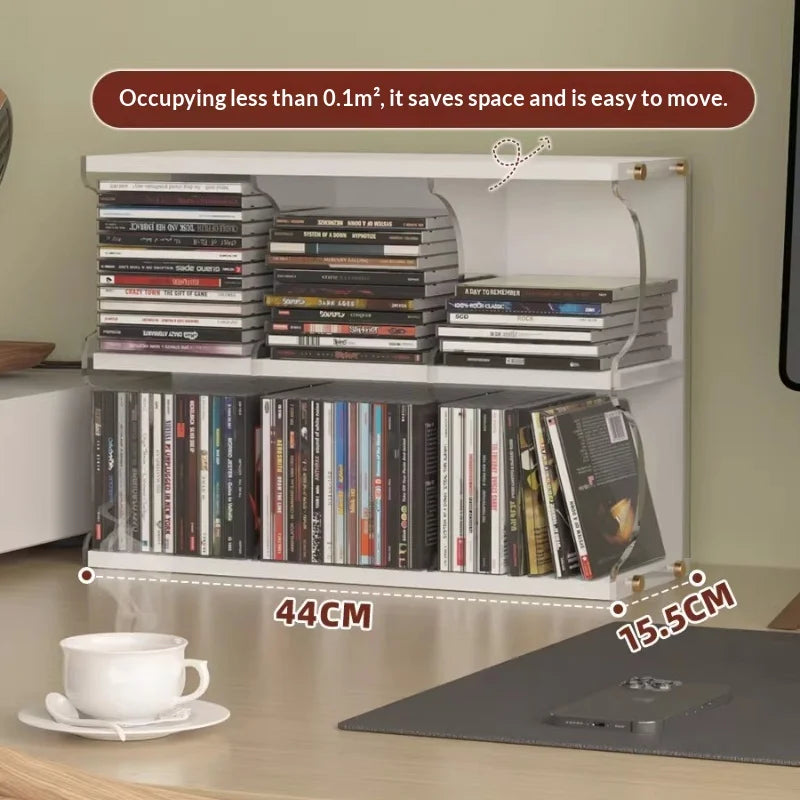 Modular Acrylic CD Desktop Storage Rack