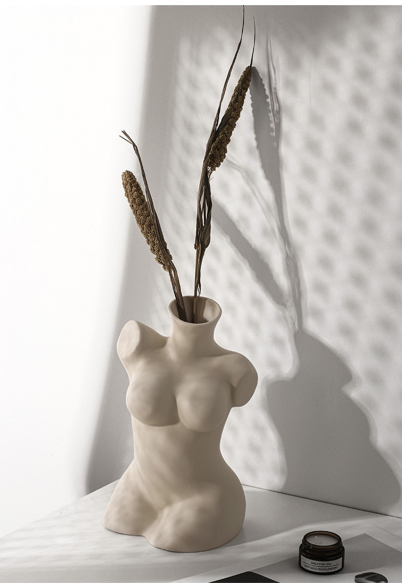 Creative Human Body Vase for Artful Home Decoration
