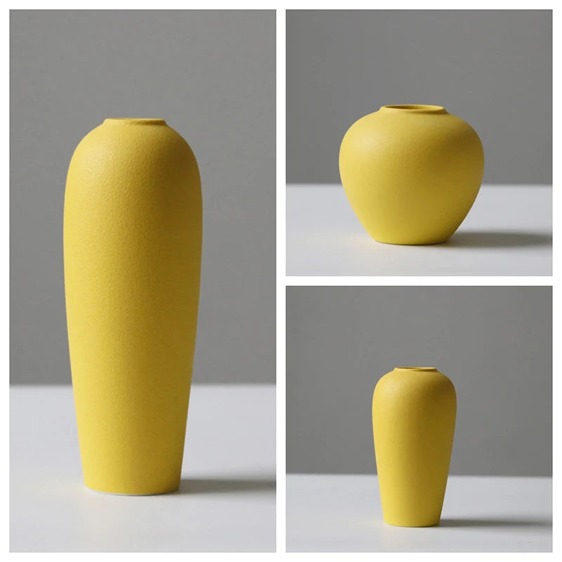 Set of 3 Ceramic Vases - Dusty Range