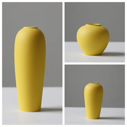 Set of 3 Ceramic Vases - Dusty Range