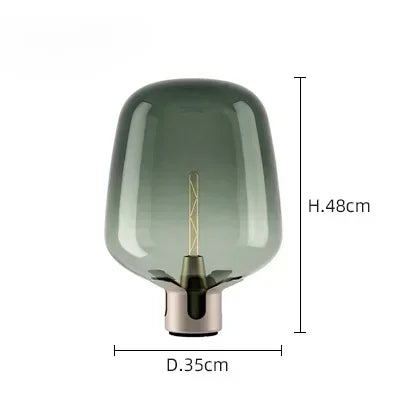 Italian Modern Minimalist Glass Table Lamp