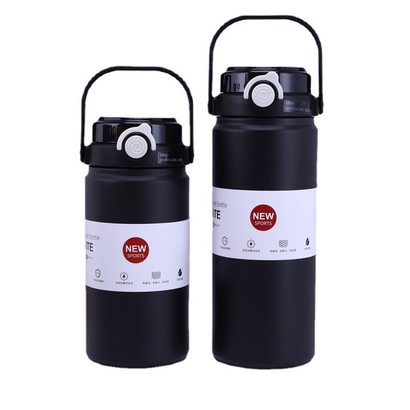 1200ml Stainless Steel Thermal Water Bottle Vacuum Flask with Straw Tumbler