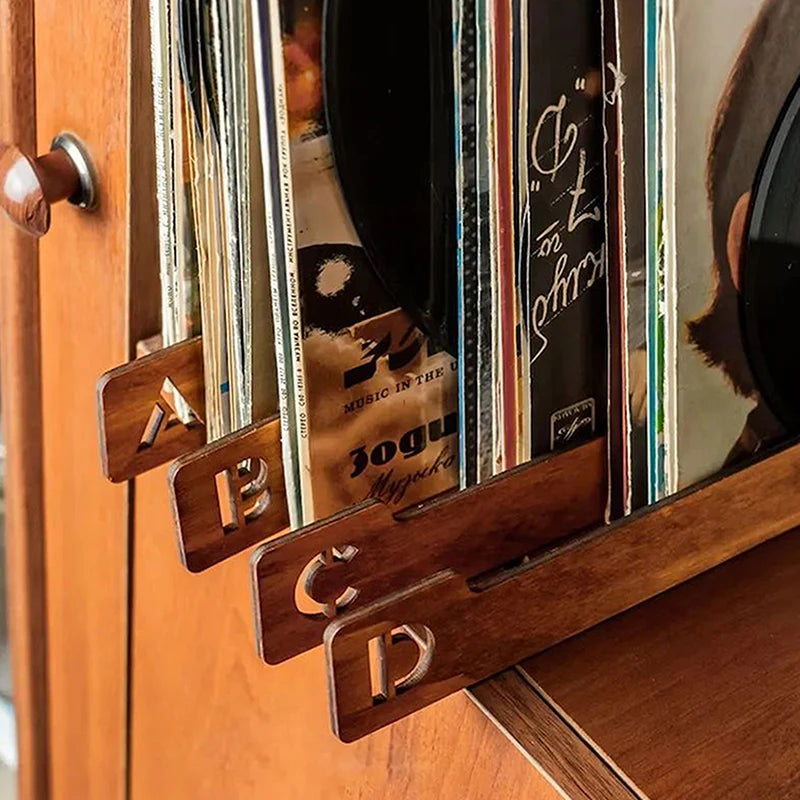Wooden Record Alphabetical Dividers 26pcs