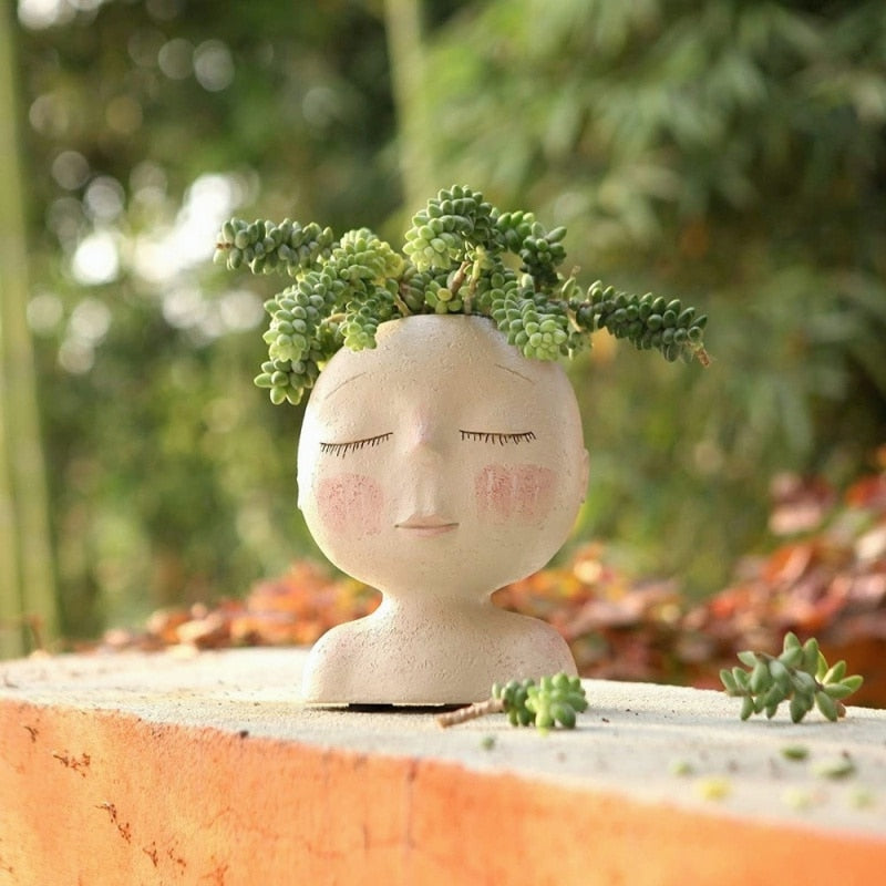 Creative Face Flower Pot - Bringing Nature and Art Together