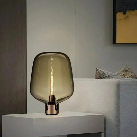 Italian Modern Minimalist Glass Table Lamp