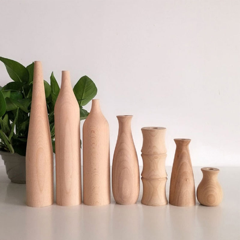 Wooden Vases for the Minimalist - Nature Inside
