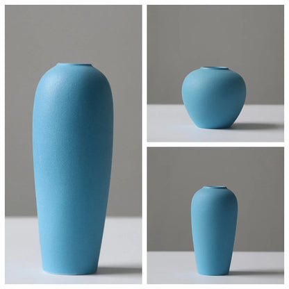 Set of 3 Ceramic Vases - Dusty Range
