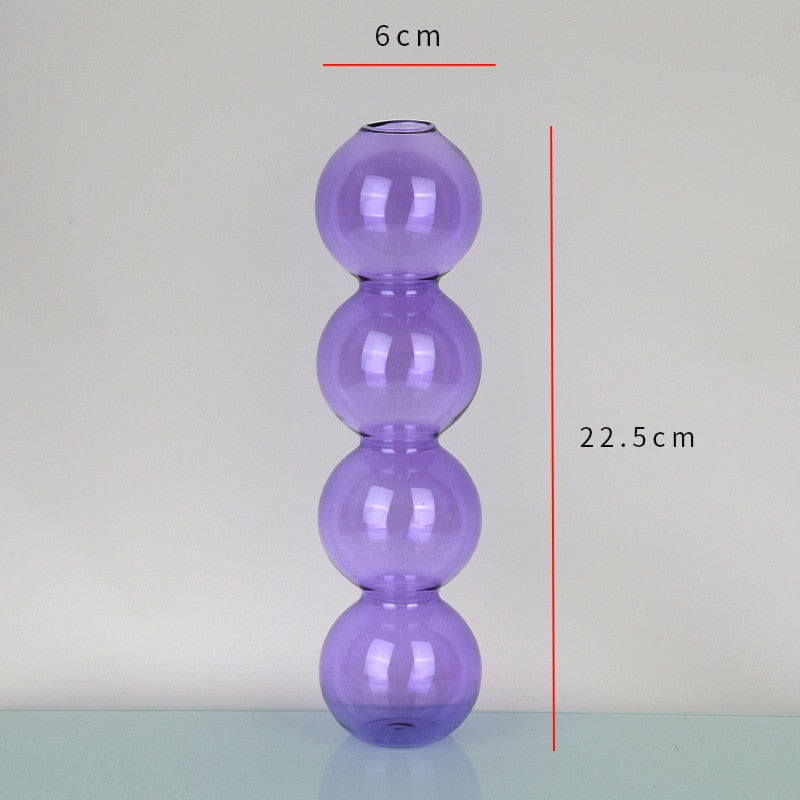 Nordic Glass Vase - Home Decor & Living Room Decoration